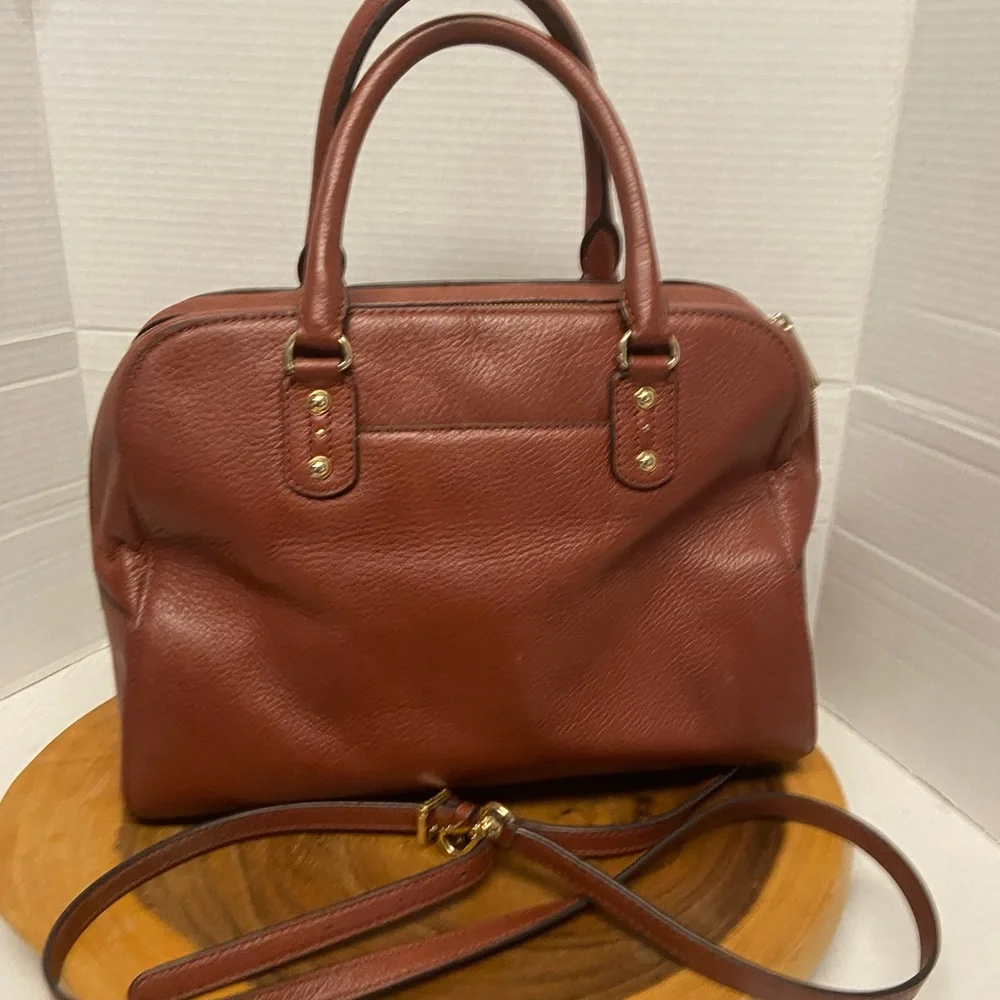 Michael Kors Large Clay Brown Leather Satchel Handbag